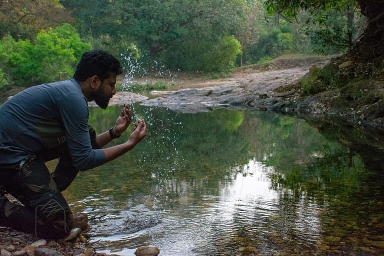 River at Aralam Wildlife Sanctuary